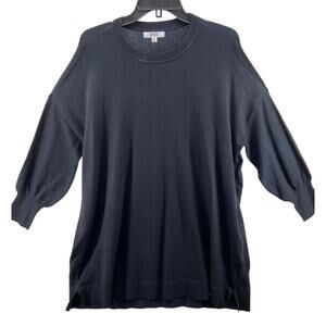 BB Dakota Steve Madden Dress Womens Sz‎ M Olivia Sweater Black Crewneck Knit